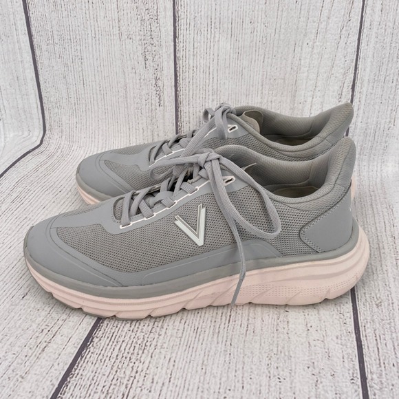 Vionic Shoes - Vionic Walk Max Slip On Sneakers Womens 10 Grey Pink Orthotic Walking Shoes